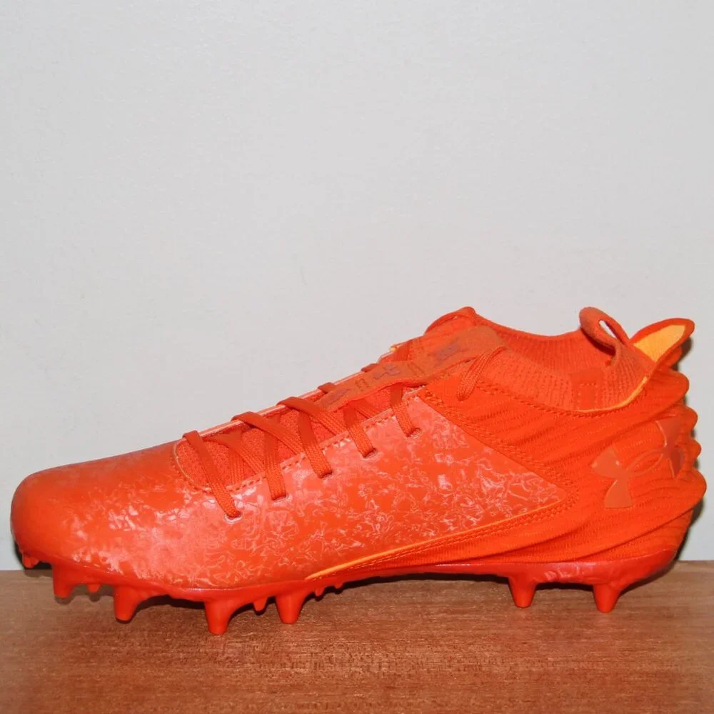 Under Armour Blur 2 MC Suede Football Cleats Mens 8 Team Orange